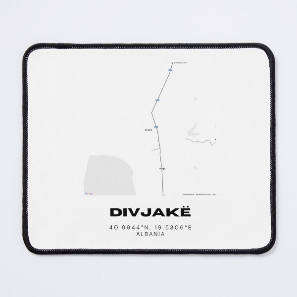 Item preview, Divjakë Minimalist Map Design | Albania City Street Map Art Print designed and sold by RM-Journey.
