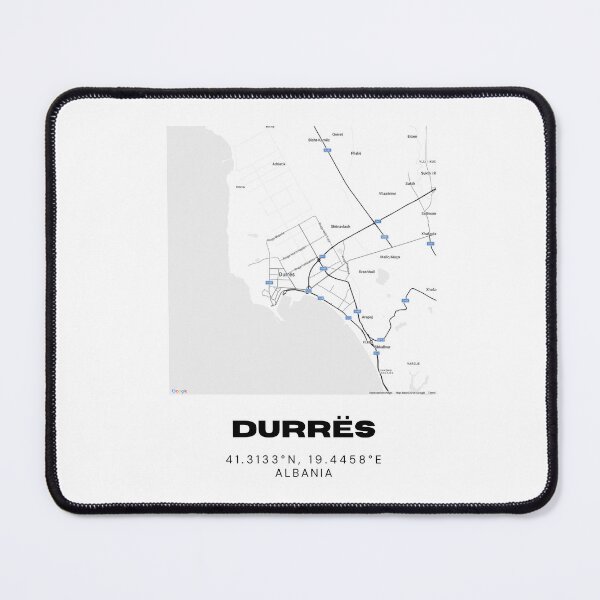 Item preview, Durrës Minimalist Map Design | Albania Coastal City Street Map Art designed and sold by RM-Journey.