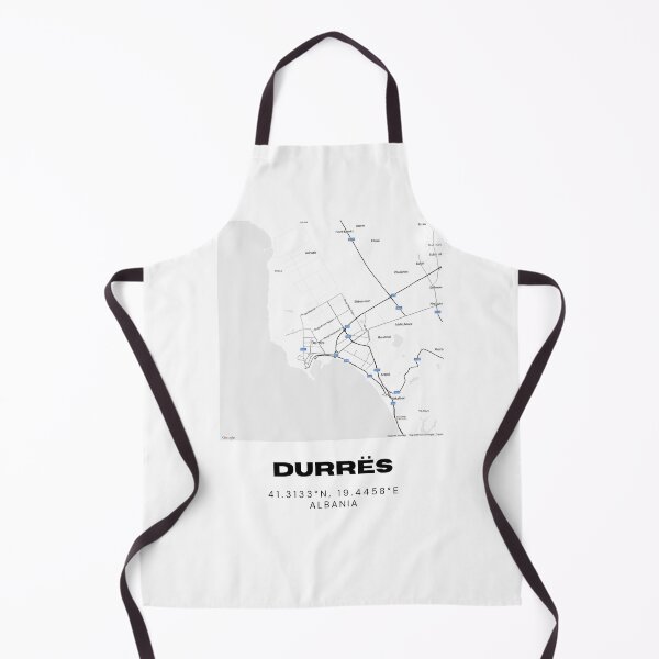 Item preview, Durrës Minimalist Map Design | Albania Coastal City Street Map Art designed and sold by RM-Journey.