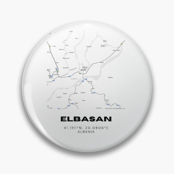 Item preview, Elbasan Minimalist Map Design | Albania City Street Map Poster designed and sold by RM-Journey.