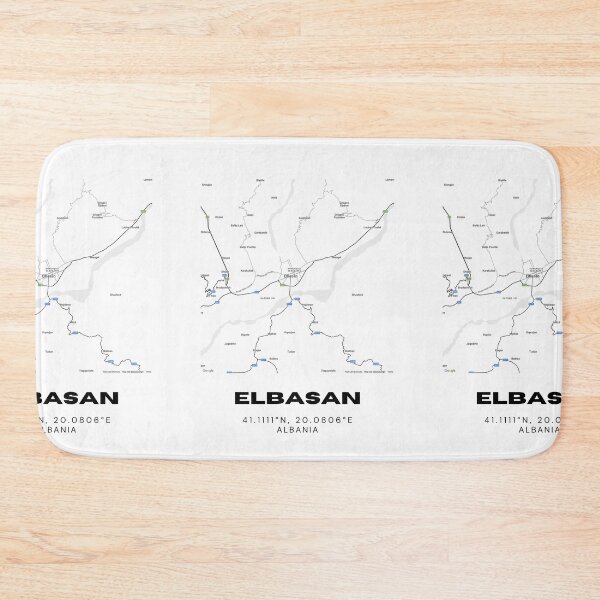 Item preview, Elbasan Minimalist Map Design | Albania City Street Map Poster designed and sold by RM-Journey.