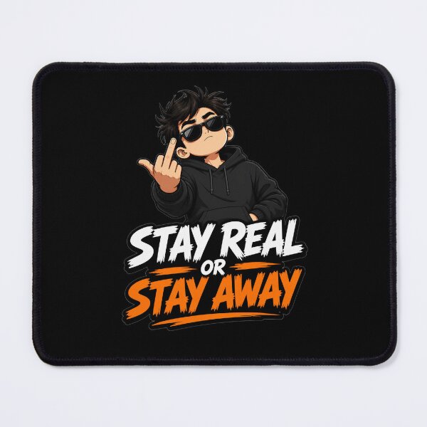 Item preview, Stay Real Or Stay Away - Cool Anime Boy Streetwe designed and sold by Threadnovax.