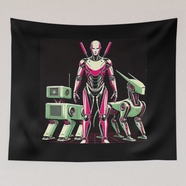 Item preview, Humanoid robot AI Robots Future Tech Design | The Bots Are Coming Futuristic Android Art designed and sold by TEEJAMBOREE.