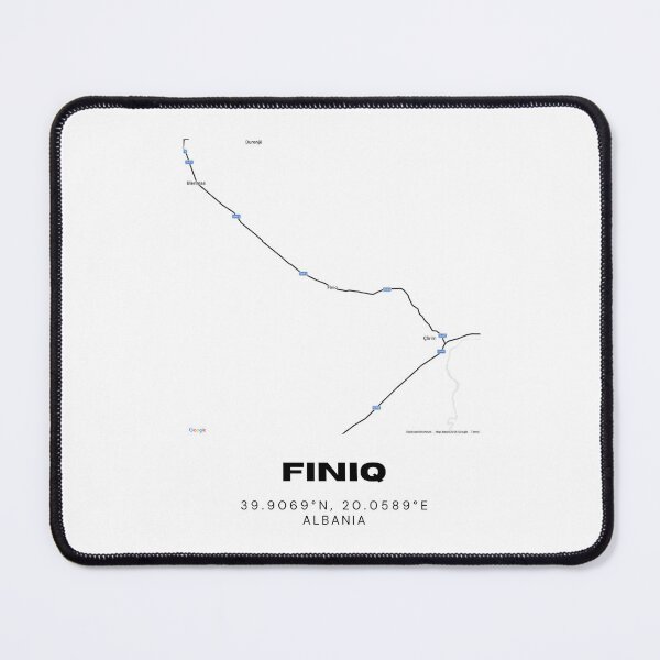 Item preview, Finiq Minimalist Map Design | Albania Historic Village Map Art designed and sold by RM-Journey.