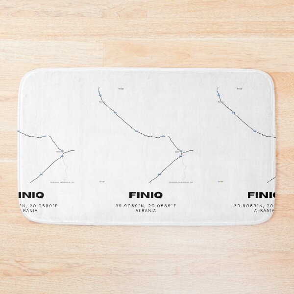 Item preview, Finiq Minimalist Map Design | Albania Historic Village Map Art designed and sold by RM-Journey.