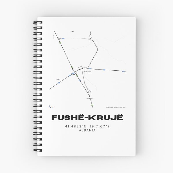 Item preview, Fushë-Krujë Minimalist Map Design | Albania City Street Map Poster designed and sold by RM-Journey.