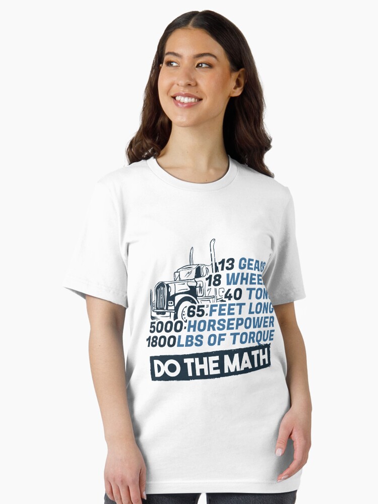 Thumbnail 2 von 7, Essential T-Shirt, Truck Facts Gears Wheels Tons Horsepower - Funny Trucker Gift designt und verkauft von yeoys.