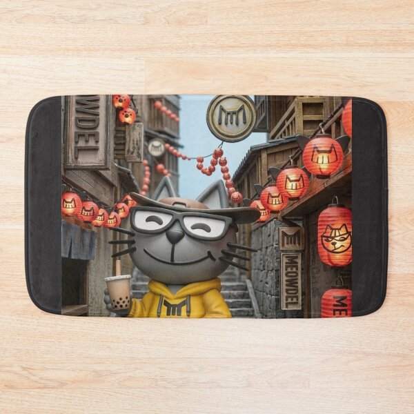 Item preview, MEOWDEL in Jiufen: Spirited Tea & Old Street Trails - 九份老街探險 (九份の古い町並み) designed and sold by MeowdelStudio.