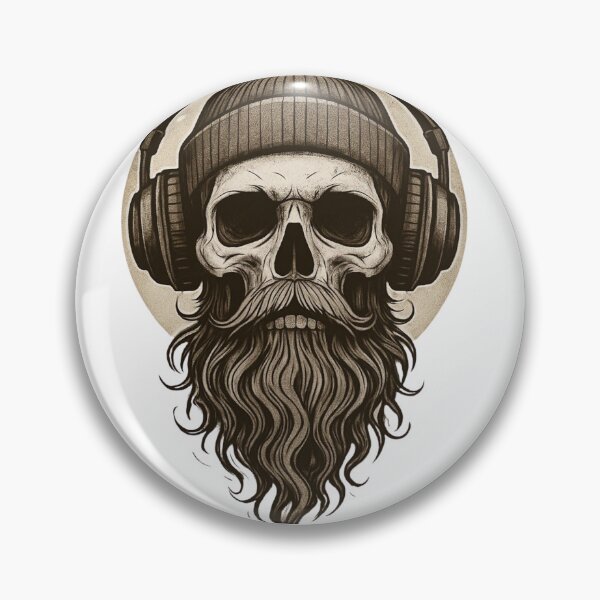 Item preview, Vintage Skull with Headphones designed and sold by ZgoTravel.