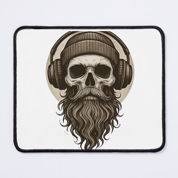 Item preview, Vintage Skull with Headphones designed and sold by ZgoTravel.