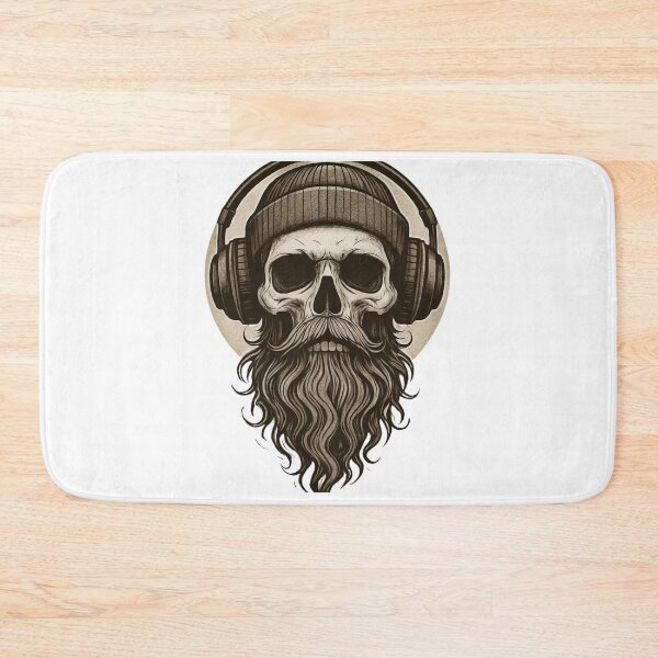 Item preview, Vintage Skull with Headphones designed and sold by ZgoTravel.