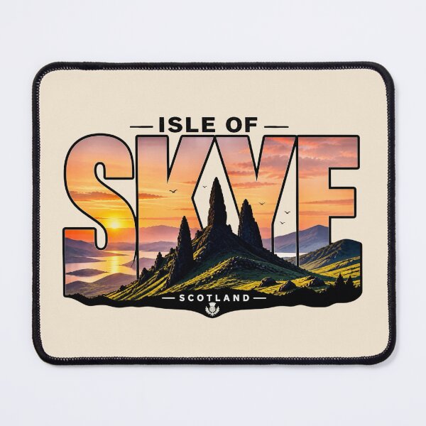 Item preview, Isle of Skye, Scotland - Old Man of Storr Typography designed and sold by Myra365Art.