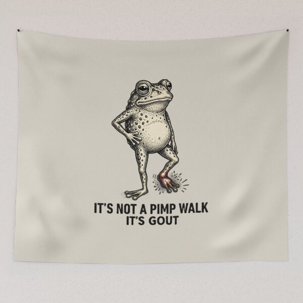 Item preview, Copy of It's Not A Pimp Walk It's Gout designed and sold by gear-posters.