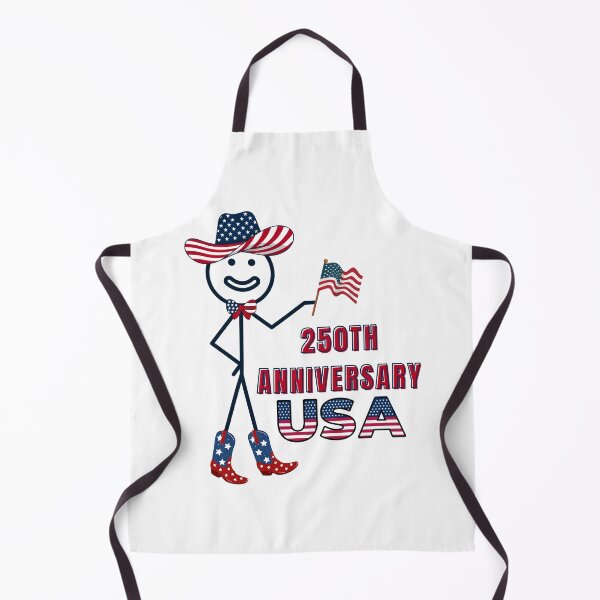 Item preview, USA 250th Anniversary Patriotic Stickman Cowboy designed and sold by VibranPalette.