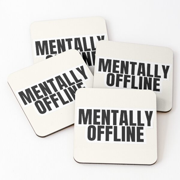 Item preview, Mentally Offline Sticker designed and sold by MentalOffline.