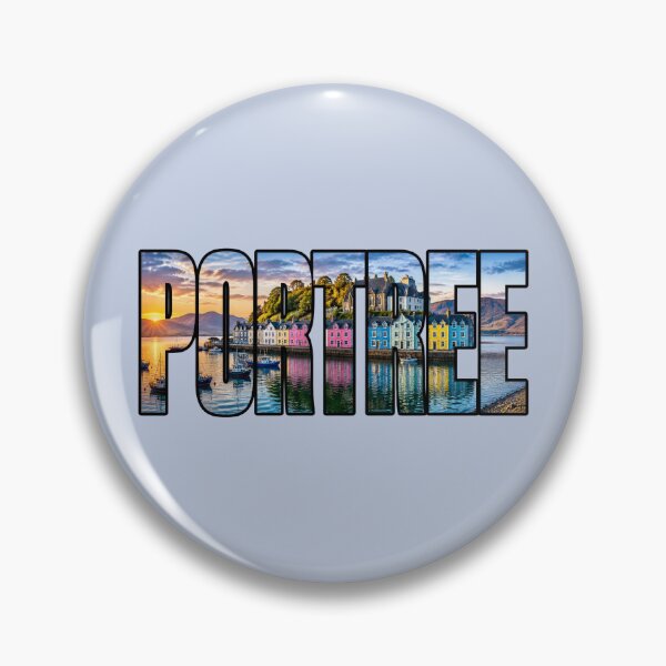 Item preview, Portree, Isle of Skye, Scotland Typography designed and sold by Myra365Art.