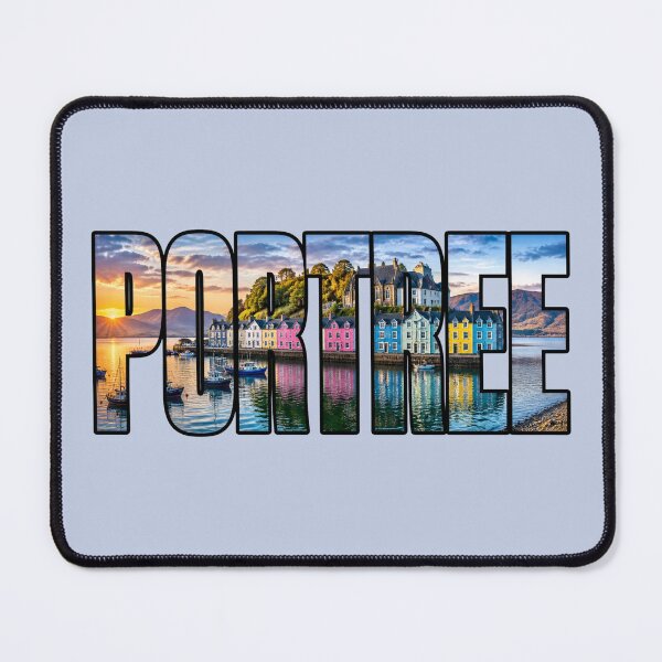 Item preview, Portree, Isle of Skye, Scotland Typography designed and sold by Myra365Art.