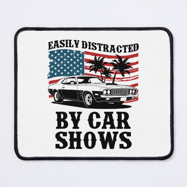 Item preview, Easily Distracted By Car Shows American Flag USA 250 Patriotic designed and sold by Dmetalx Art Apparel.