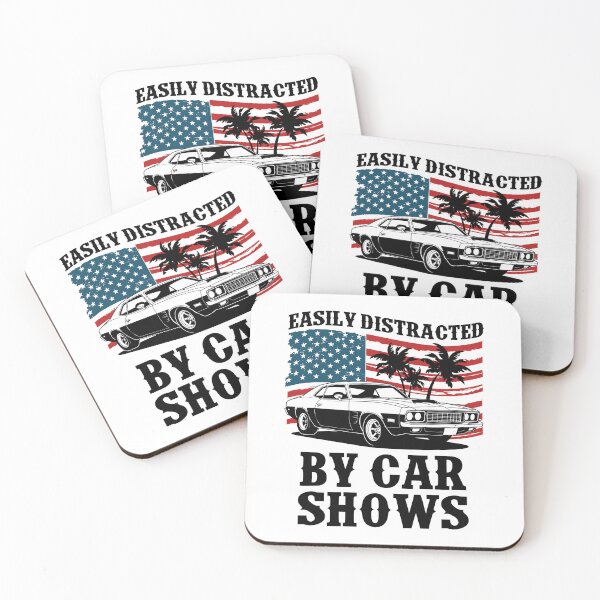 Item preview, Easily Distracted By Car Shows American Flag USA 250 Patriotic designed and sold by Dmetalx Art Apparel.