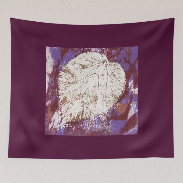 Item preview, Mulberry Leaf Study — Deep Wine Violet designed and sold by Gentle Bookbinding.