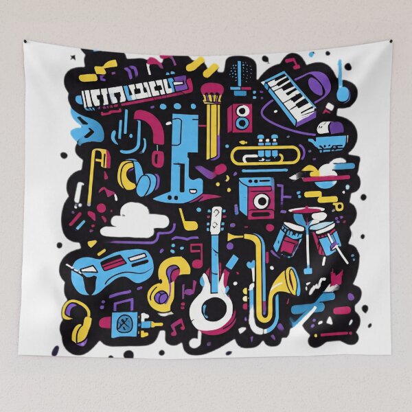 Aperçu de l'œuvre Collage musical créée et vendue par AwesomeDigiShop.
