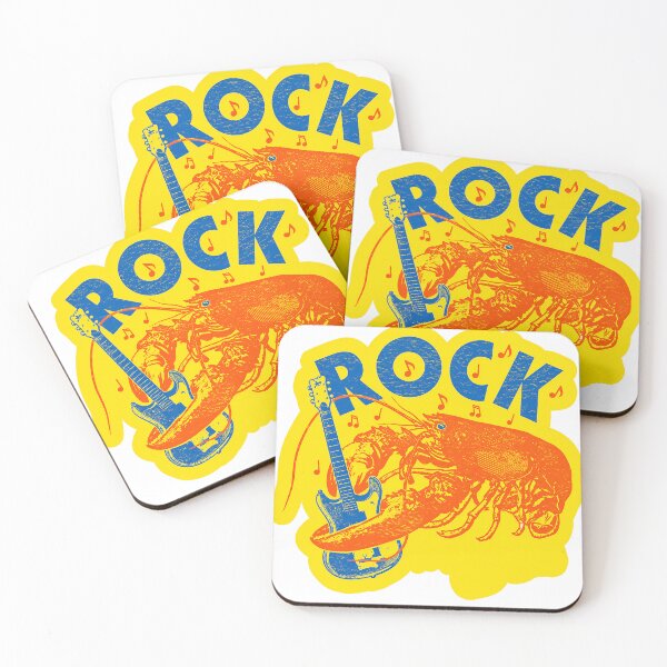 Item preview, Rock Lobster Retro Sticker – Bold Pop Art Guitar Design designed and sold by PIXEL POP DESIGNS - Beyond the Norm!.