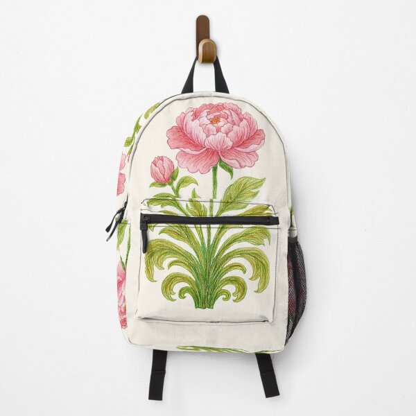 Item preview, The Bloom and the Promise – Pink Peony Botanical Illustration - Ivory Porcelain designed and sold by Piret Victoria Ribas.