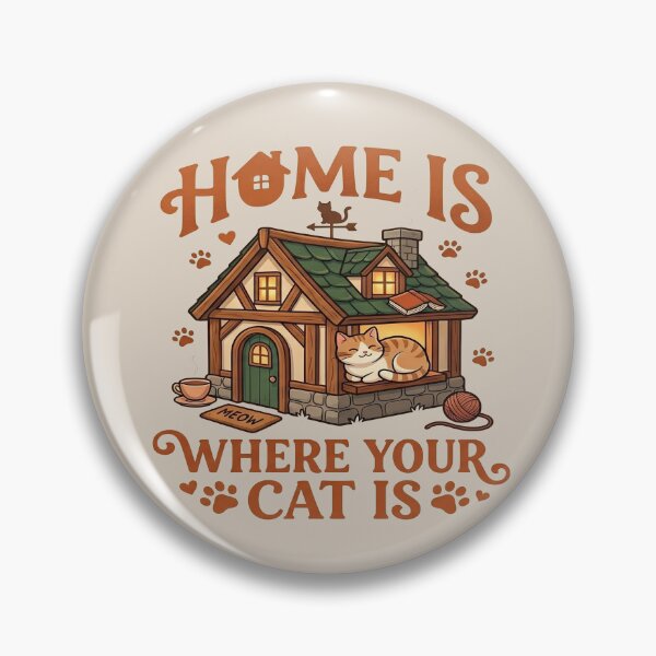 Item preview, Home is where your cat is Minimalist Gift designed and sold by PioJK-.