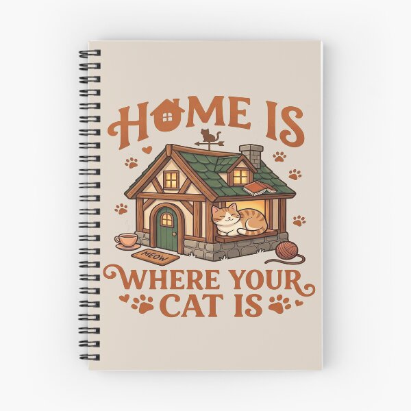 Item preview, Home is where your cat is Minimalist Gift designed and sold by PioJK-.