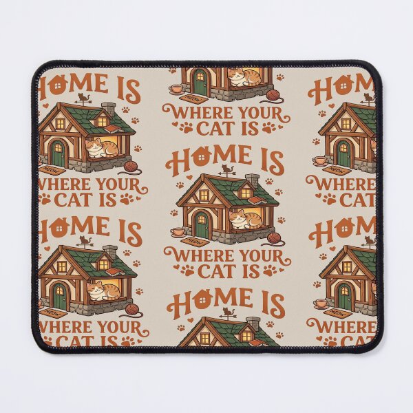 Item preview, Home is where your cat is Minimalist Gift designed and sold by PioJK-.