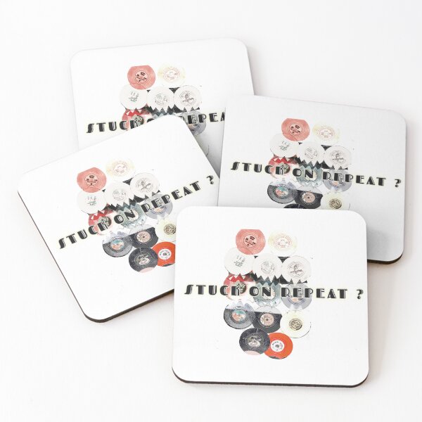 Item preview, Vinyl Records Circle – Stuck on Repeat Retro Music Design designed and sold by ChiaraPagani.