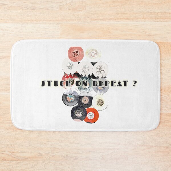 Item preview, Vinyl Records Circle – Stuck on Repeat Retro Music Design designed and sold by ChiaraPagani.