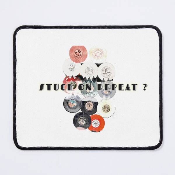 Item preview, Vinyl Records Circle – Stuck on Repeat Retro Music Design designed and sold by ChiaraPagani.