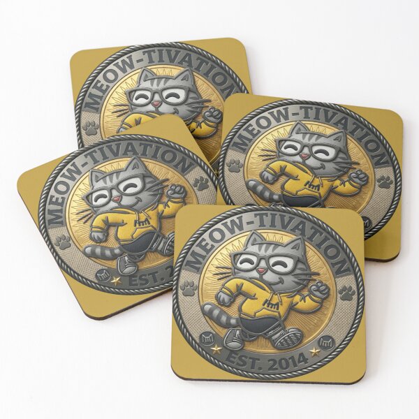 Item preview, MEOW-TIVATION: Golden Era Runner (Vintage Mustard Edition/MEOW-TIVATION：黃金時代跑者 (復古暗黃版)/MEOW-TIVATION：黄金時代のランナー (ヴィンテージマスタード版) designed and sold by MeowdelStudio.