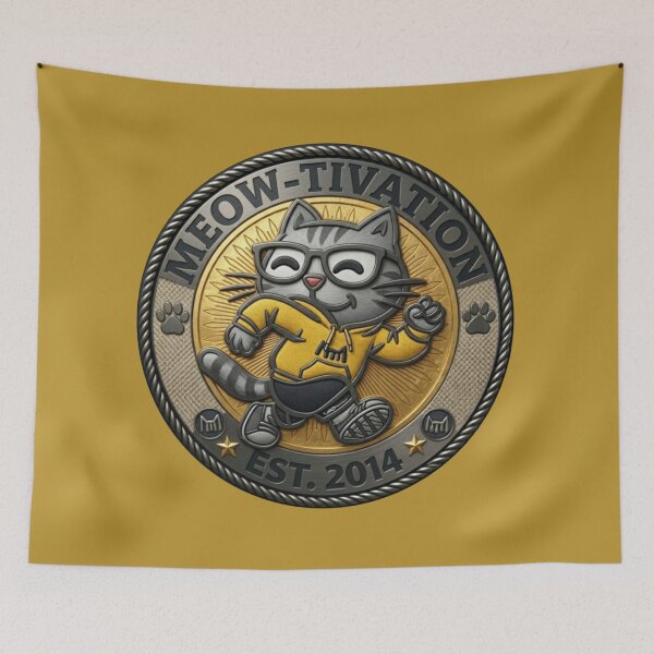 Item preview, MEOW-TIVATION: Golden Era Runner (Vintage Mustard Edition/MEOW-TIVATION：黃金時代跑者 (復古暗黃版)/MEOW-TIVATION：黄金時代のランナー (ヴィンテージマスタード版) designed and sold by MeowdelStudio.