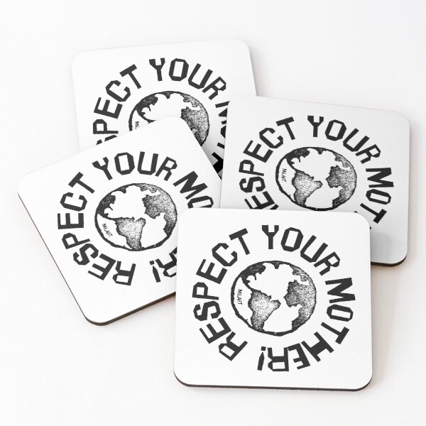 Item preview, Respect Your Mother! Earth Stamp Design (Black) designed and sold by MG.ART.