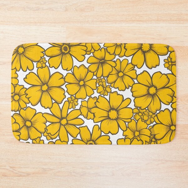 Item preview, Retro Yellow Daisy Cluster Pattern designed and sold by Apex Designs.