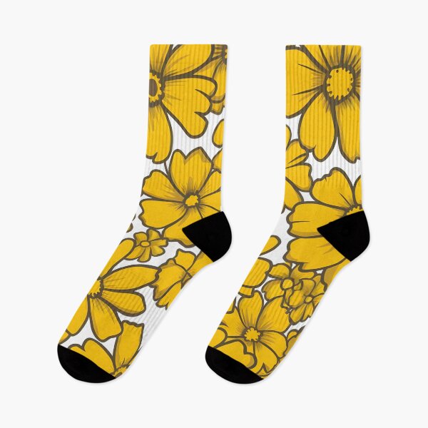 Item preview, Retro Yellow Daisy Cluster Pattern designed and sold by Apex Designs.