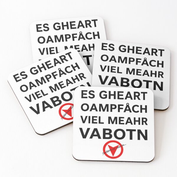 Artikelvorschau, Es gheart oampfåch viel meahr vabotn entworfen und verkauft von Ginger Genes.