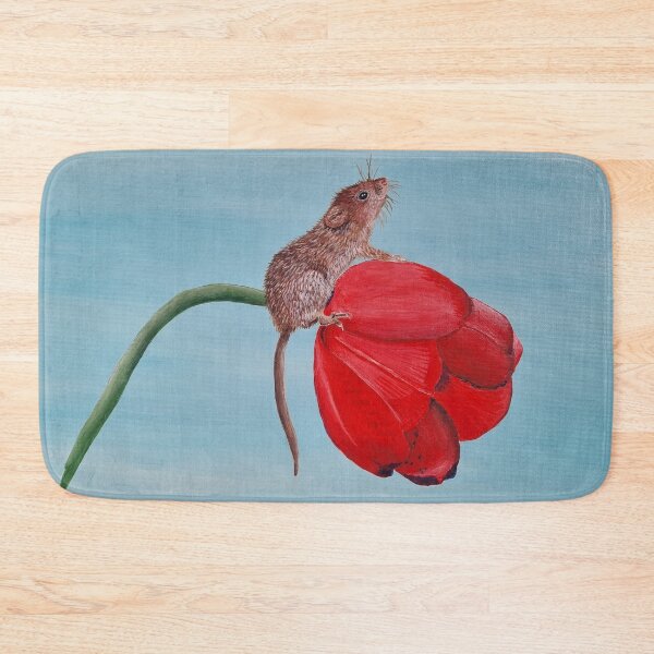 Item preview, HARVEST MOUSE ON TULIP designed and sold by jansimpressions.