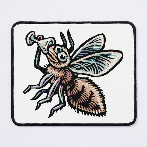 Item preview, yellow bee drinking from a martini glass designed and sold by LisaHaney.