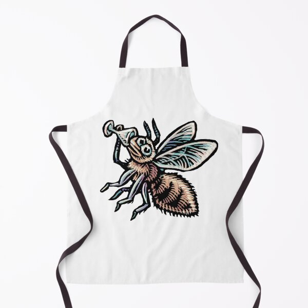 Item preview, yellow bee drinking from a martini glass designed and sold by LisaHaney.