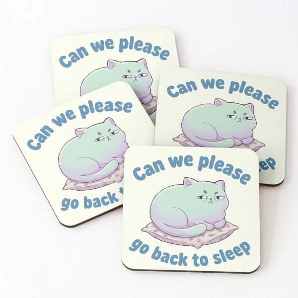 Item preview, Sleepy Cat Can We Please Go Back To Sleep designed and sold by Gkinoki.