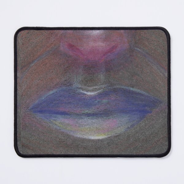Item preview, lips handdrawn pencil sketch smile grey gray designed and sold by ShePaintsMusic.