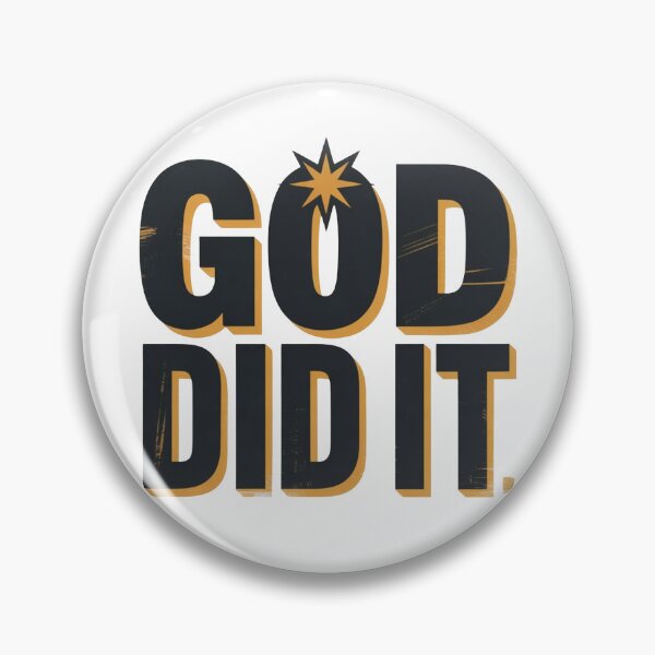 Item preview,  God Did It Christian T-Shirt | Bold Gold Black Faith Testimony Religious Gift designed and sold by EvolusionPro.