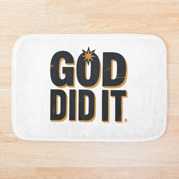 Item preview,  God Did It Christian T-Shirt | Bold Gold Black Faith Testimony Religious Gift designed and sold by EvolusionPro.