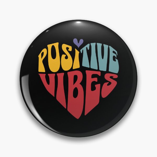 Item preview, Positive Vibes Retro Heart Typography designed and sold by EthosWear.