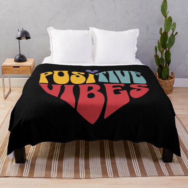 Item preview, Positive Vibes Retro Heart Typography designed and sold by EthosWear.