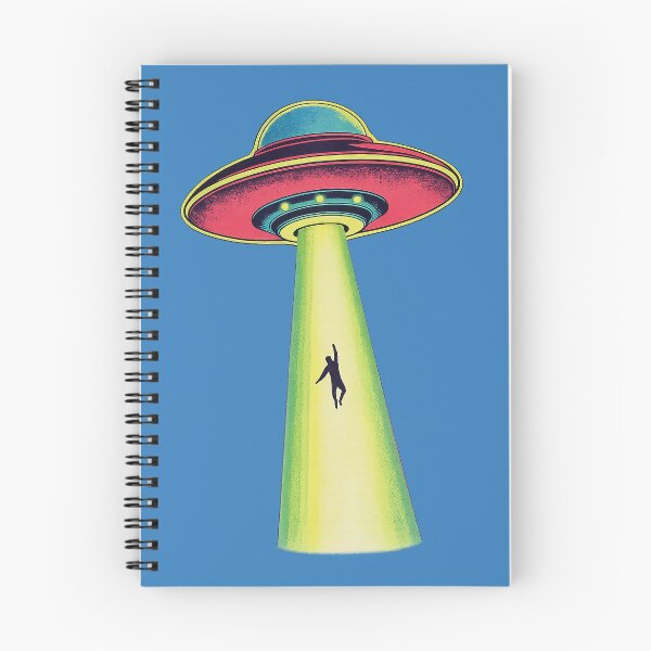 Item preview, Retro UFO Abduction – Vintage Sci-Fi Alien Beam Design designed and sold by PIXEL POP DESIGNS - Beyond the Norm!.