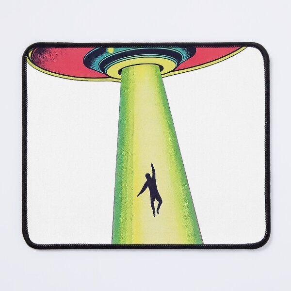 Item preview, Retro UFO Abduction – Vintage Sci-Fi Alien Beam Design designed and sold by PIXEL POP DESIGNS - Beyond the Norm!.